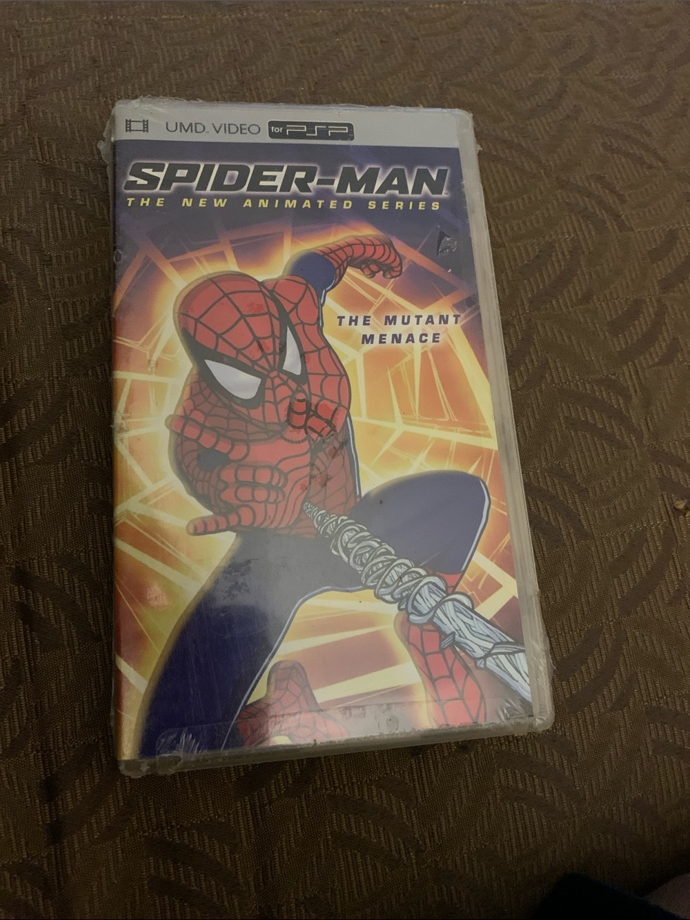 Spiderman Red and Blue PSP UMD Cover Art